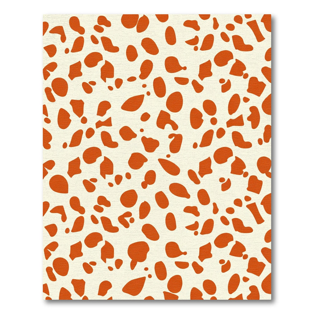 Orange Blob Scatter Rug