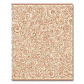 Ornate Brown Swirl Organic Abstract Rug