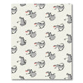 Whimsical Gray Hippo Splash Rug