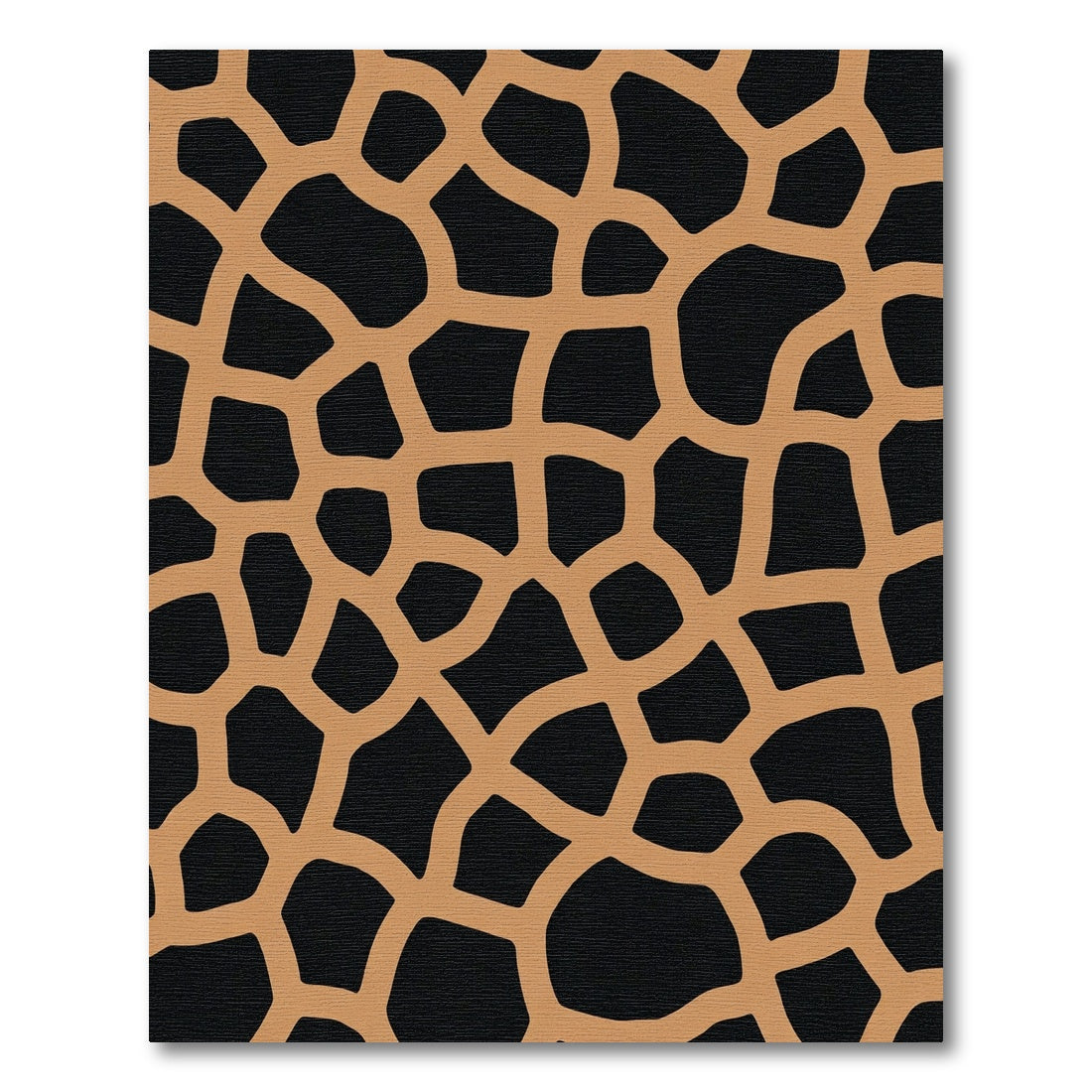 Brown Ochre Giraffe Spots Rug