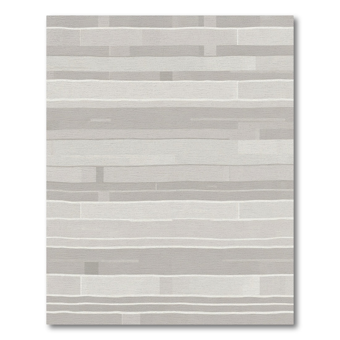 Modern Linear Gray Stripe Area Rug
