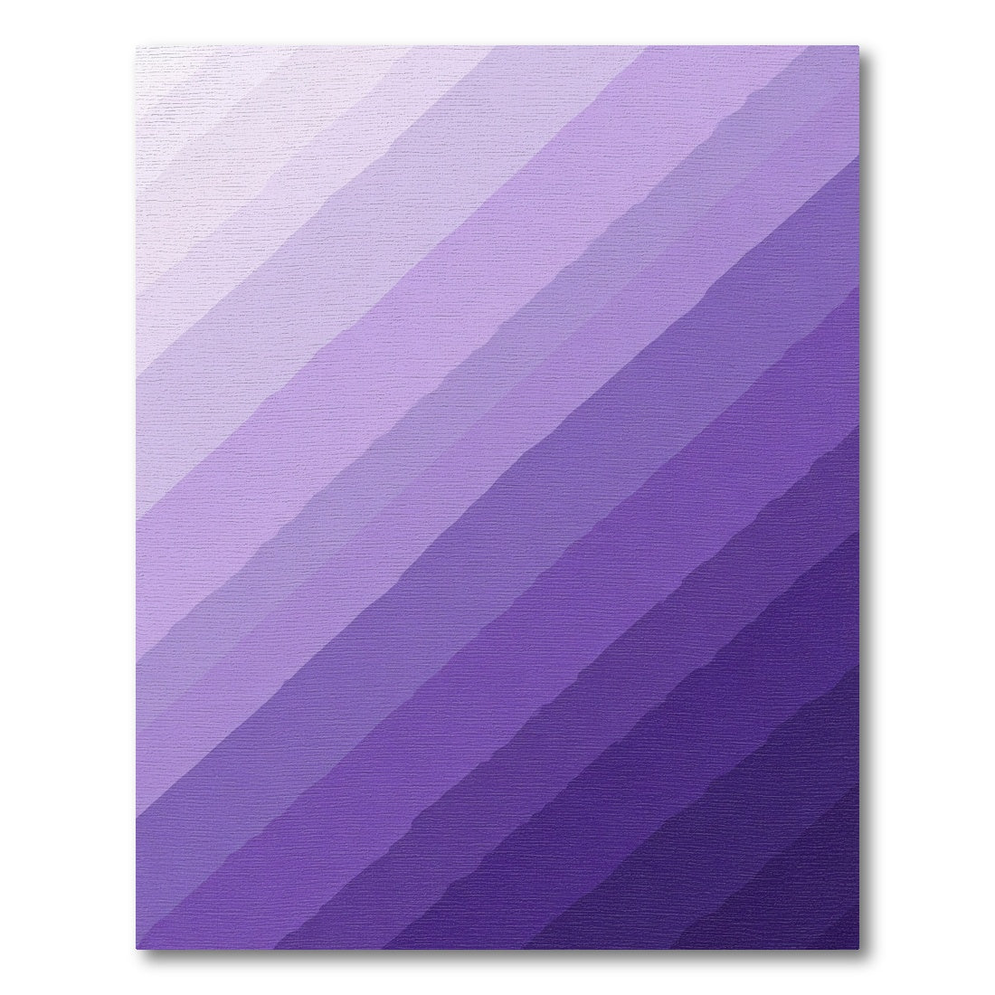 Wavy Purple Gradient Stripes Rug