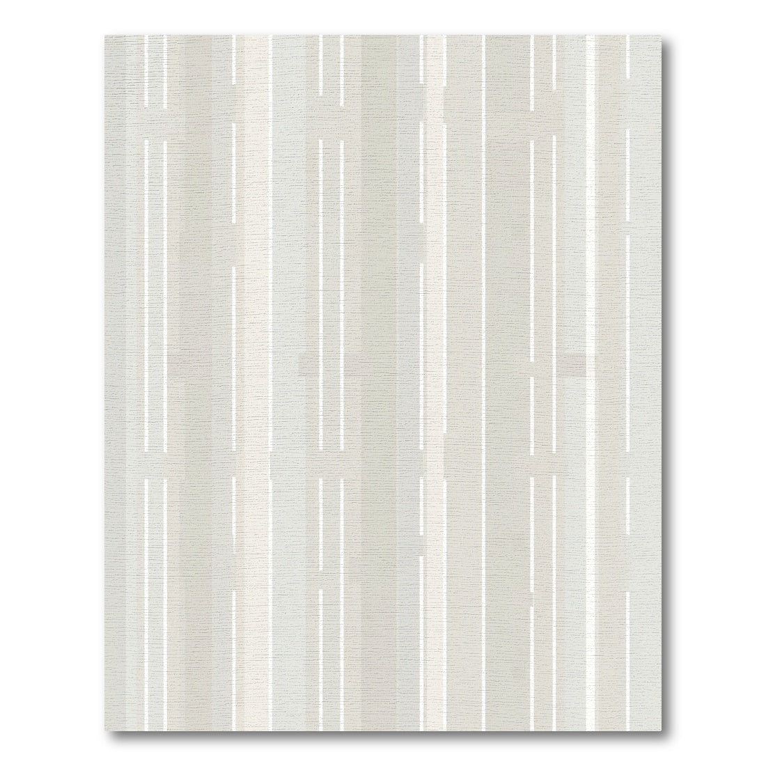 Neutral Vertical Stripe Canvas Rug