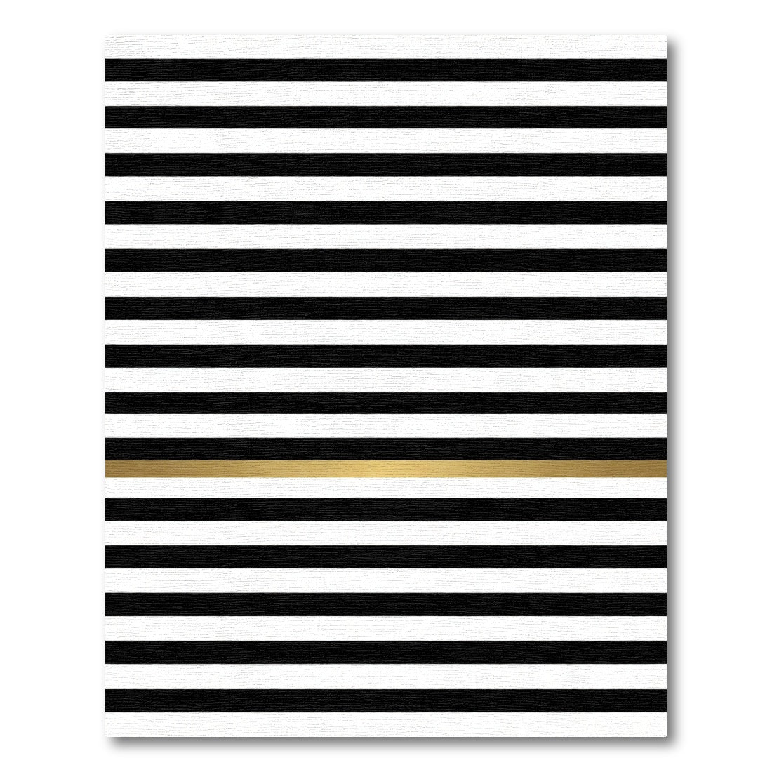 Modern Black Gold Stripe Rug