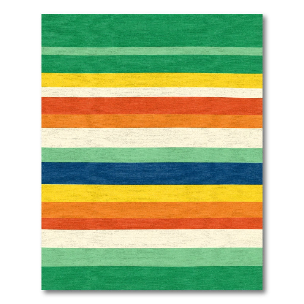Bold Retro Stripe Color Block Rug