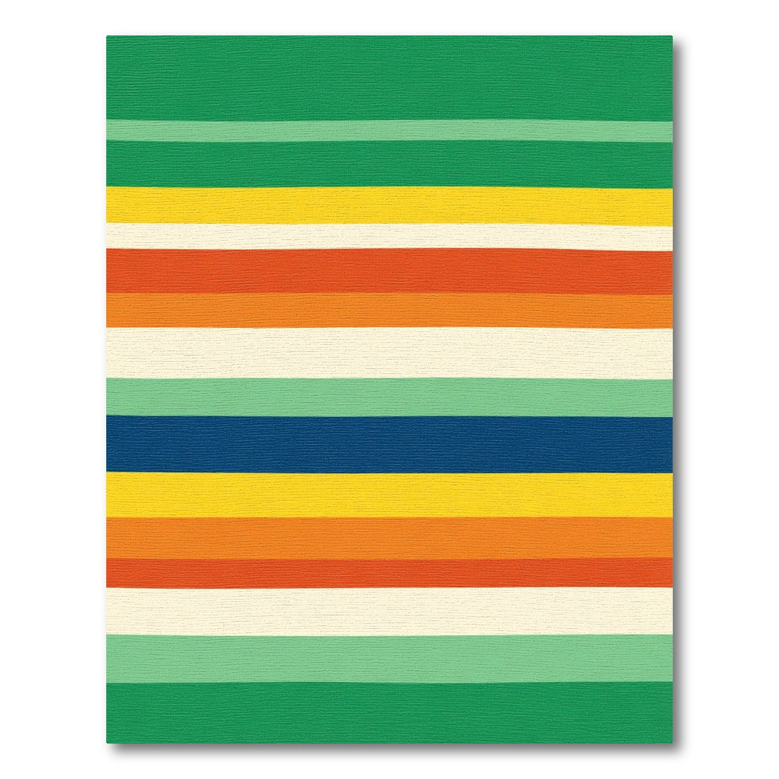 Bold Retro Stripe Color Block Rug