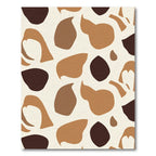 Terracotta Neutral Abstract Organic Flow Rug