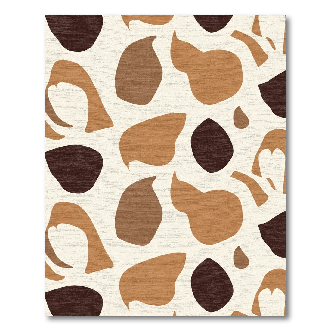 Terracotta Neutral Abstract Organic Flow Rug