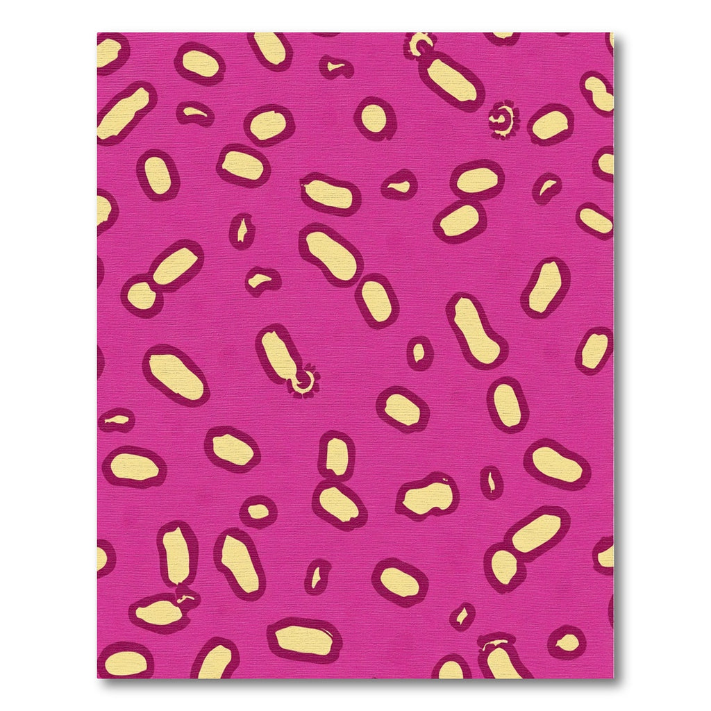 Fuchsia Yellow Organic Spot Rug