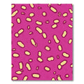 Fuchsia Yellow Organic Spot Rug
