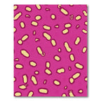 Fuchsia Yellow Organic Spot Rug
