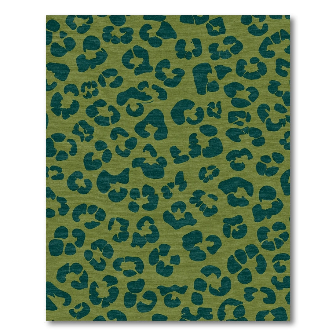 Olive Forest Green Leopard Spots Rug