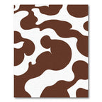 Brown White Spotted Cowhide Rug