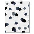 Scattered Circles Navy Gray Black Rug