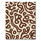 Creamy Brown Organic Swirl Rug