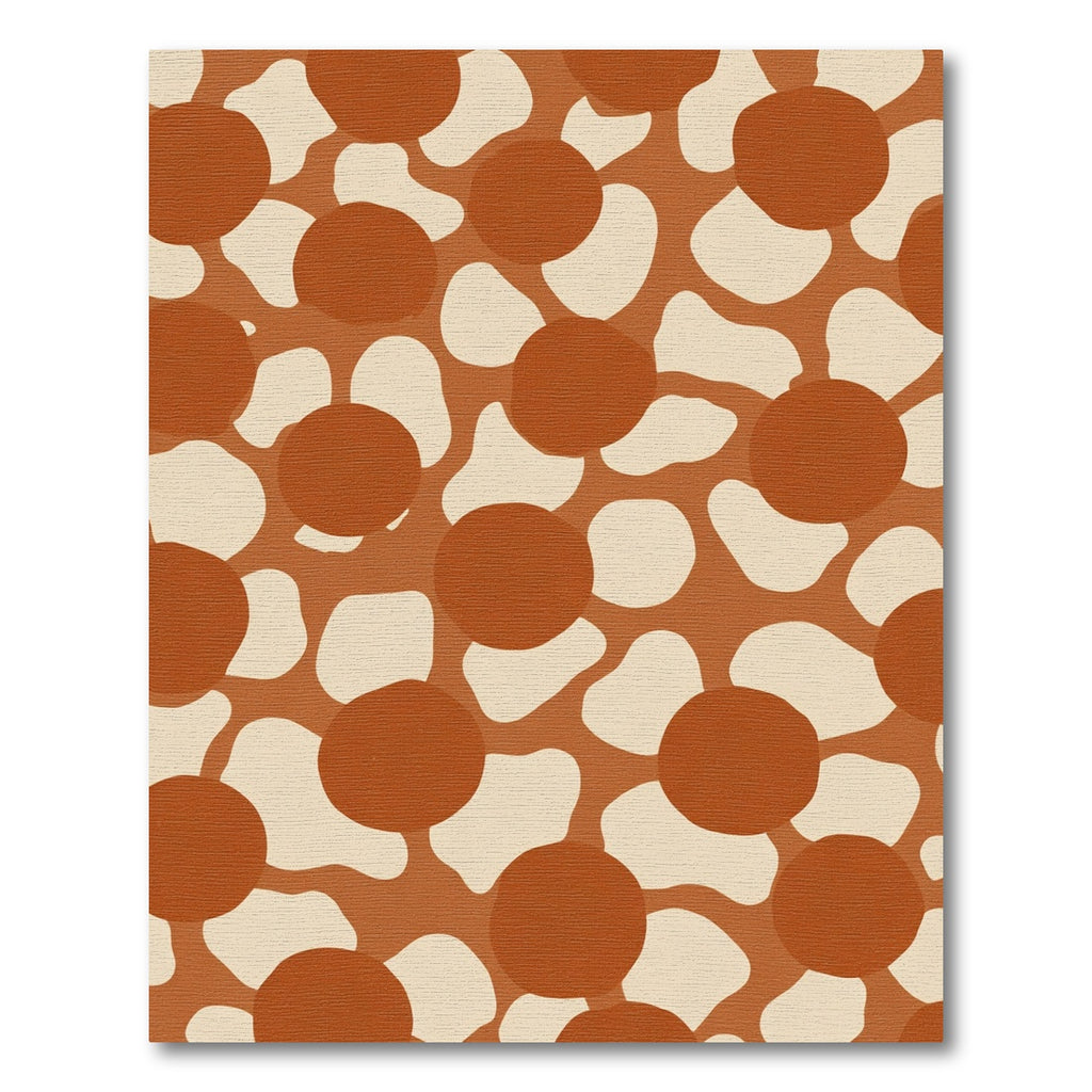 Terra Cotta Dot Overlap Composition Rug