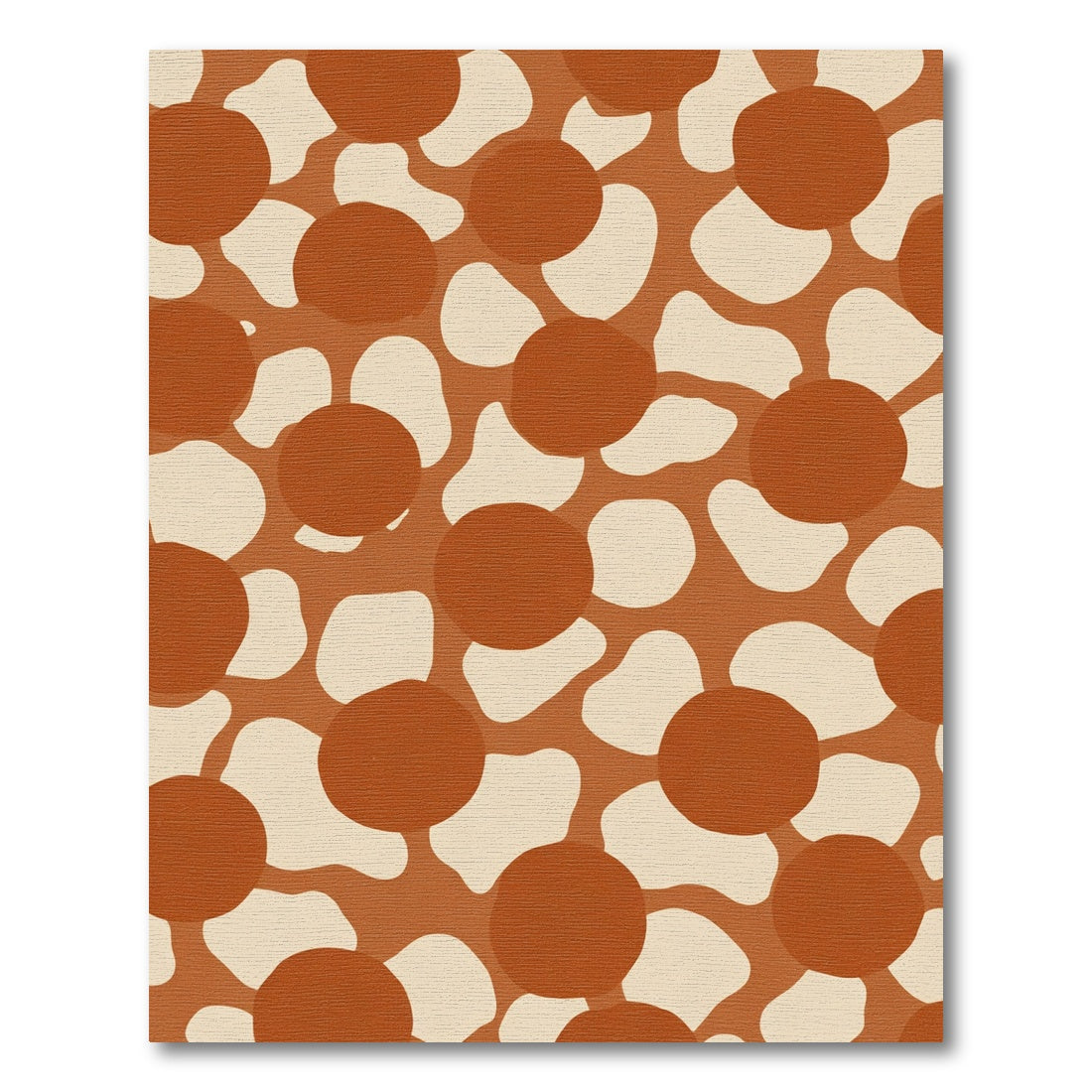 Terra Cotta Dot Overlap Composition Rug