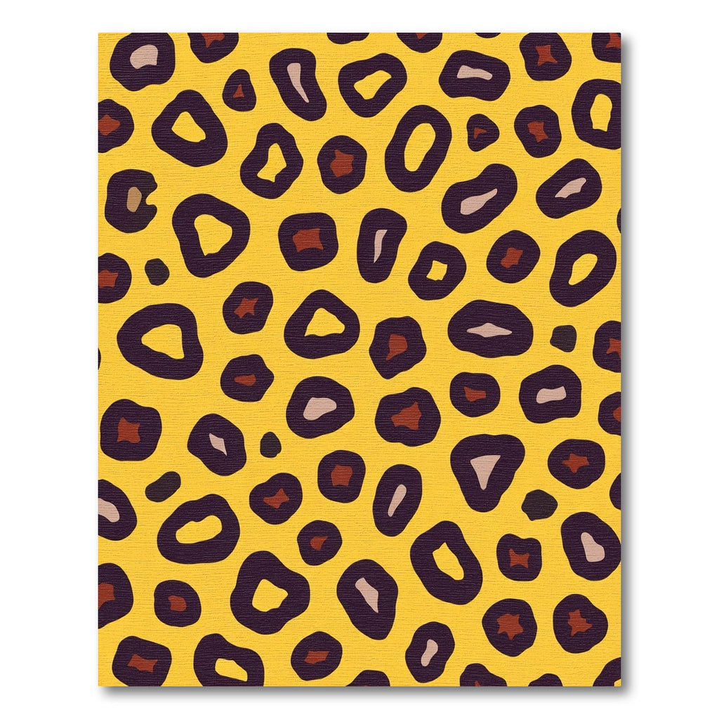 Bold Yellow Leopard Spots Rug