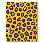 Bold Yellow Leopard Spots Rug