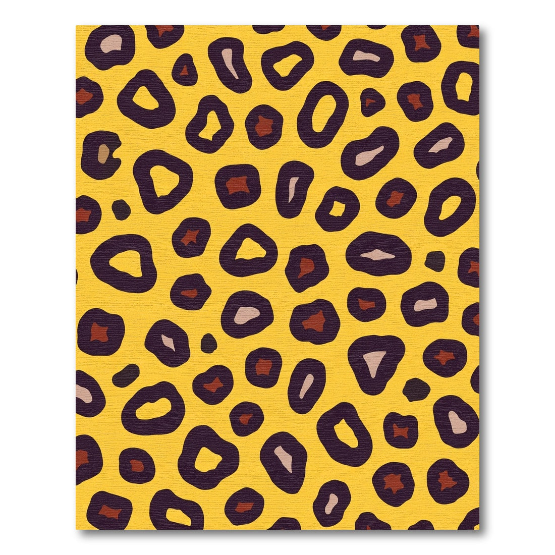 Bold Yellow Leopard Spots Rug