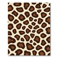 Chic Brown Spotted Animal Print Rug