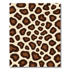 Chic Brown Spotted Animal Print Rug