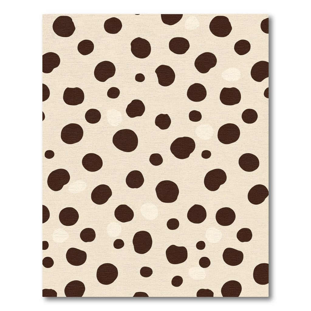 Creamy Brown Scattered Dot Rug