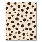 Creamy Brown Scattered Dot Rug