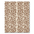 Organic Brown Cream Vertical Stripe Rug