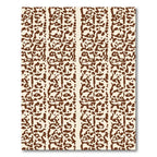 Organic Brown Cream Vertical Stripe Rug