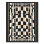 Geometric Checkerboard Illusion Rectangles Rug