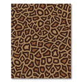Earthy Brown Giraffe Spots Rug