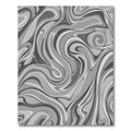 Monochromatic Swirl Abstract Flow Rug