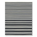 Sophisticated Black Ivory Linear Rug