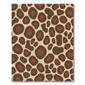 Earthy Brown Abstract Spots Rug