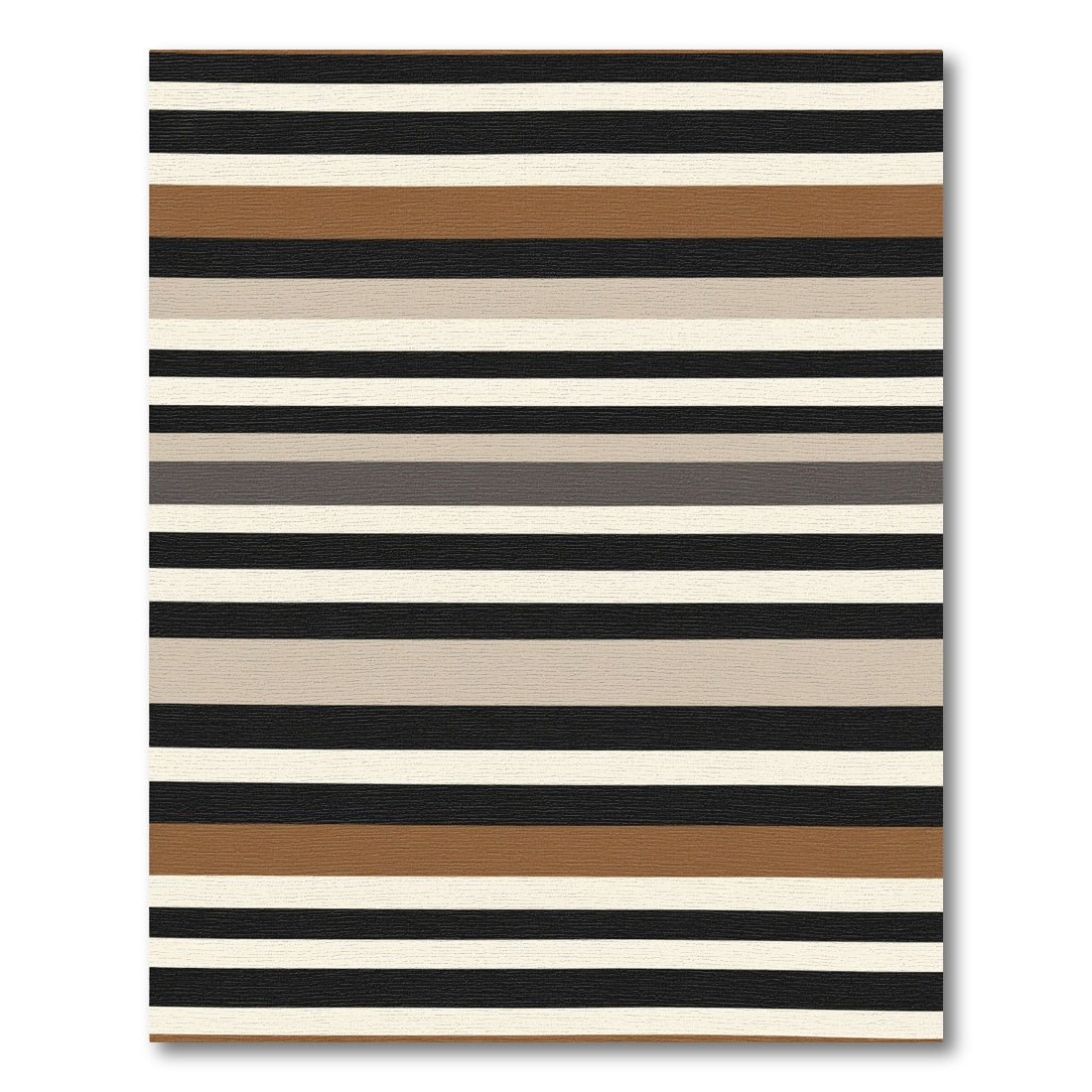 Earthy Tones Wide Stripe Rug