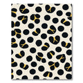Black Yellow Spotty Abstract Rug