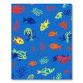 Bright Coral Fish and Seaweed Rug