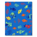 Bright Coral Fish and Seaweed Rug