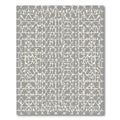 Neutral Gray Geometric Lattice Abrasion Rug