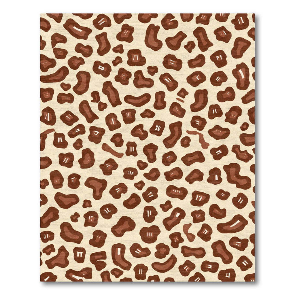 Brown Leopard Spot Texture Rug
