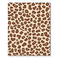 Brown Leopard Spot Texture Rug