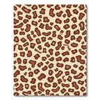 Brown Leopard Spot Texture Rug