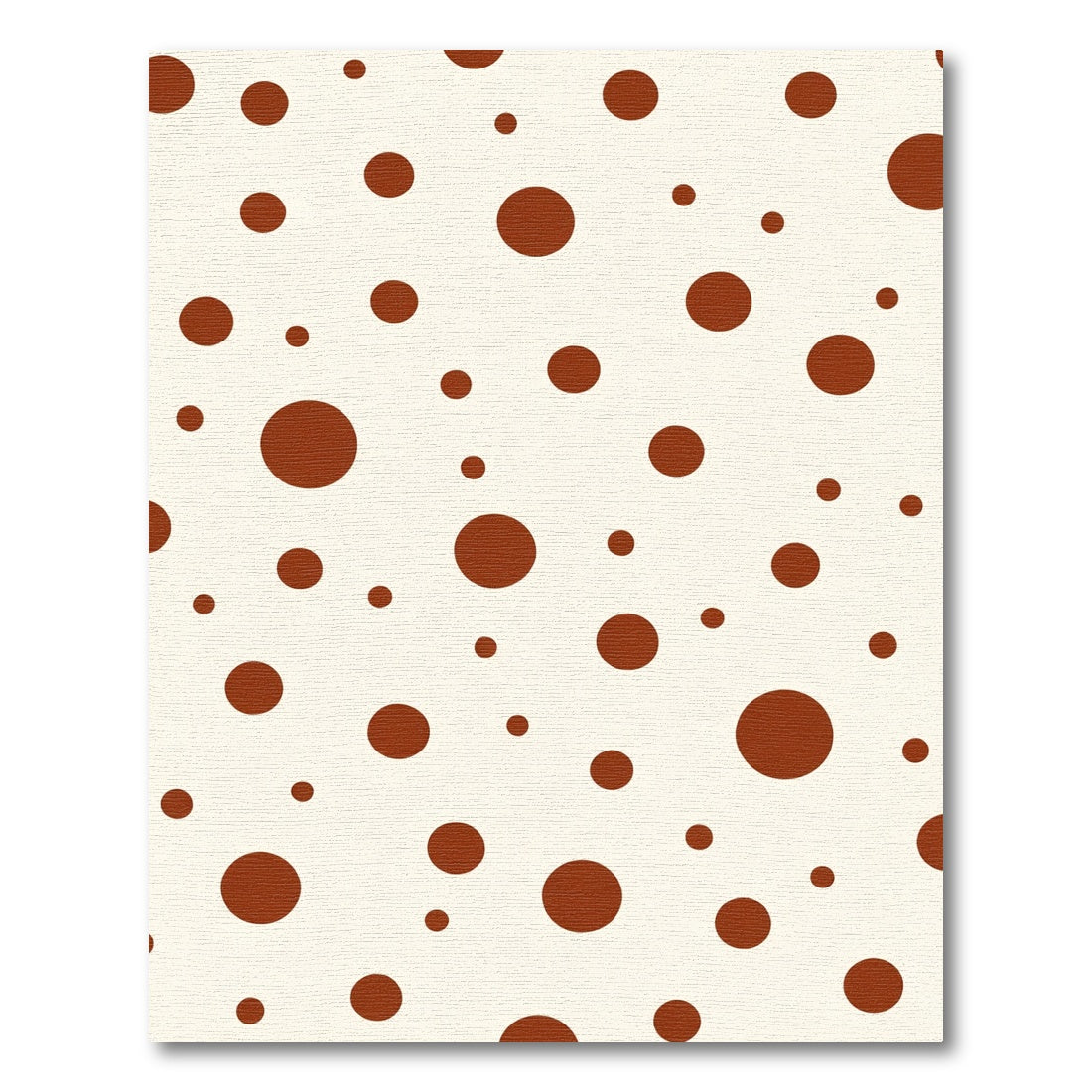 Brown Polka Dot Scatter Rug