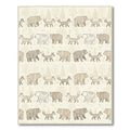 Woodland Bears and Foxes Scandinavian Scene Rug