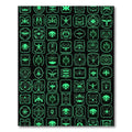 Emerald Neon Insect Collection Rug