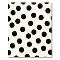 Classic Black Polka Dot Pattern Rug