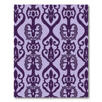 Ornate Regal Damask Plum Rug