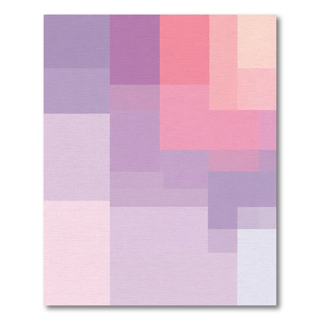 Soft Pastel Geometric Blocks Rug
