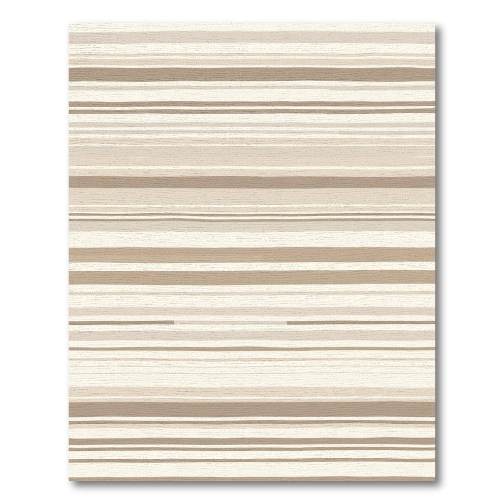 Earthy Beige Horizontal Stripe Rug